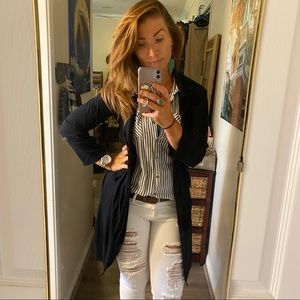 Black light duster trench coat